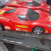 ماشین قرمز ماشین پلیس کارت بازی چراغ قوه مار