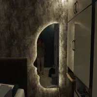 طراحی و اجرای آینه سندبلاس بک لایت دفرمه|آینه|مشهد, طلاب|دیوار