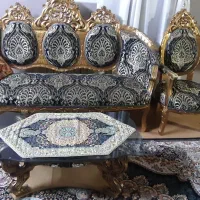 مبل سلطنتی 9 نفره با میز جلو مبلی و  میز عسلی|مبلمان خانگی و میز عسلی|شاهرود, |دیوار