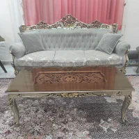 مبل استیل ۹ نفره در حد نو|مبلمان خانگی و میز عسلی|تهران, تهرانسر مرکزی|دیوار