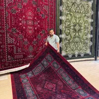 فرش هرمس لاکی فیروزه ایی ۷۰۰شانه کالشن شاپور|فرش|شیراز, قلات|دیوار