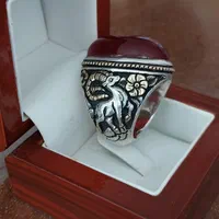 انگشتر کلکسیونی طلا ونقره طرح گوزن وآهو