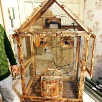 قفس چوبی مرغ عشق فنچ عروس هلندی طوطی برزیلی سنجاب|لوازم جانبی حیوانات|تهران, نیروی هوایی (پیروزی)|دیوار