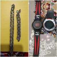 ست زنجیر دست بند و ساعت