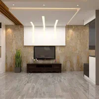 دکورtvکناف تایل و شبکه دامپا ماربل ترموپنل