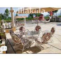 میزوصندلی باغی /صندلی ویلایی حیاطی/میز وسط