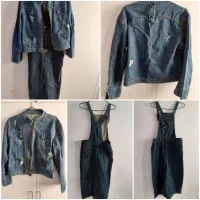 دامن پیش بندی لی همراه کت لی