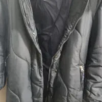 کاپشن بلند سورمه آیی کلاه دار بسیار گرم|لباس|قم, حنیف نژاد|دیوار