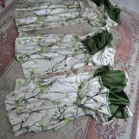 پرده ساتن طرحدار|پرده، رانر، رومیزی|رشت, کوی مهر|دیوار