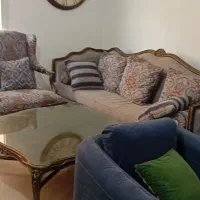 مبل استیل ۷نفره همراه با ناهارخوری