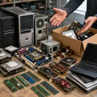 خریدار کیس قطعات کامپیوتر و مانیتور خراب
