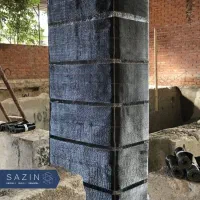 مقاوم سازی FRP با الیاف کربن چسب اپوکسی، ترمیم بتن