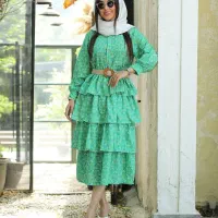 پیراهن طبقه ای چین دار ( زنانه )