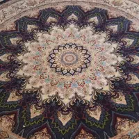 فرش گرد 9 متری 1000شانه 3000 تراکم