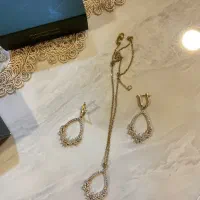 نیم ست طلاروس،انگشتر نقره،گوشواره