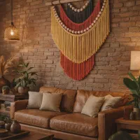 دیوارکوب مکرومه