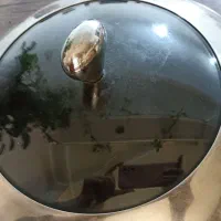 تابه چدنی بزرگ در حد نو