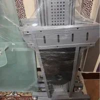 میز کامپیوتر شیشه ای ده میل نشکن کنج