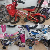 ۳عدد دوچرخه سایز ۱۲ درحدنو کاملاسالم بی عیب