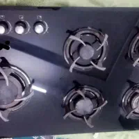 گاز شیشه ای توکار 5 شعله.ترموکوپل دار.سالم