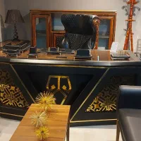 میز مدیریت همرال با ال|مبلمان اداری|اصفهان, نقش جهان|دیوار