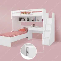 تخت دوطبقه میز دار یا کمد دار|تخت و سرویس خواب|مشهد, شهرک رازی (شهرک غرب)|دیوار