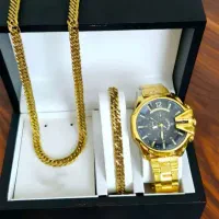 ساعت مردانه ست طلایی قشنگ