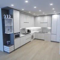 طراحی 3d سه بعدی کابینت مغازه اداری