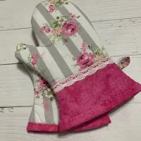 دوخت سرویس آشپزخانه خاص دمکنی پیشبند نمگیر|سفره، حوله، دستمال آشپزخانه|رشت, گلباغ نماز|دیوار