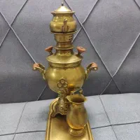 ست قوری سماور برنج