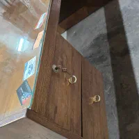 میز کار چوبی چهار کشو، میز ناهارخوری و کتابخانه|میز و صندلی غذاخوری|کهریزک, |دیوار