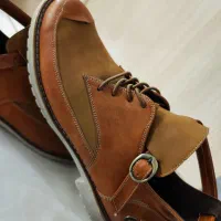 کفش زنانه کفش چرم مصنوعی دست‌دوز قهوه‌ای سایز ۳۹|کیف، کفش، کمربند|زنجان, |دیوار