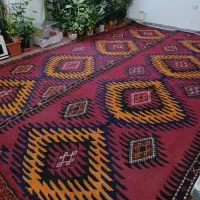 گلیم دستبافت گیاهی قدیمی