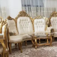 مبل سلطنتی ۹ نفره با۳ میز علسی