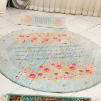 فرش قالیچه گرد ۱/۵ جنس خوب نخی