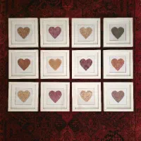 مجموعه تابلو کلکسیونی دست ساز با گلبرگ‌ها