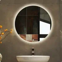 اینه گرد نوردار+سنسور دار