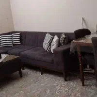 مبل ال با میز ناهارخوری|مبلمان خانگی و میز عسلی|تهران, شهرک شریفی|دیوار