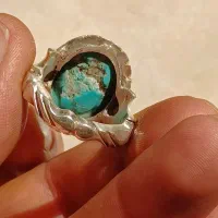 انگشتر فیروزه کلکسیونی رکاب استاد آذری|جواهرات|تهران, شکیبا|دیوار