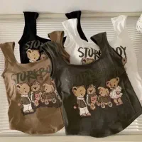 کراپ دخترانه تدی کاپدار فری سایز