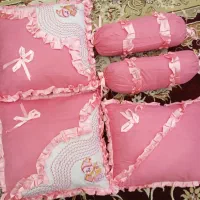 ست خواب نوزادی دخترانه با قنداق فرنگی ست خواب|رختخواب، بالش، پتو|ورامین, شهرک مدرس|دیوار