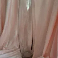 گلدان شیشه ای بزرگ ارتفاع ۶۰ سانتی متر شیشه ضخیم