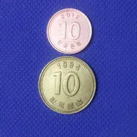 دو عدد سکه کشور کره|کلکسیون سکه، تمبر، اسکناس|جوانرود, |دیوار