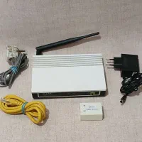 مودم تی پی لینک چهار پورت اصلی تکمیل با همه وسایل|مودم و تجهیزات شبکه|همدان, |دیوار