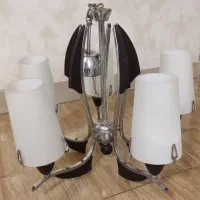 لوستر چوبی پنج شاخه