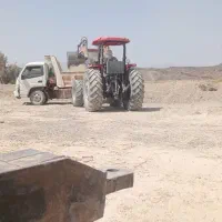 کار با تراکتور لودری و حمل بار