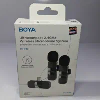 میکروفون یقه ای بی سیم بویا و هارد اکسترنال ۵۰۰گیگ