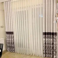 پرده ورتیکال ترک/ چاپی/پرده مینیمال/پرده پانچ حریر