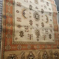 فرش ۴متری ماشینی طرح گلیمی کارکرده