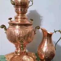 سرویس سماور مسی قدیمی درجه یک